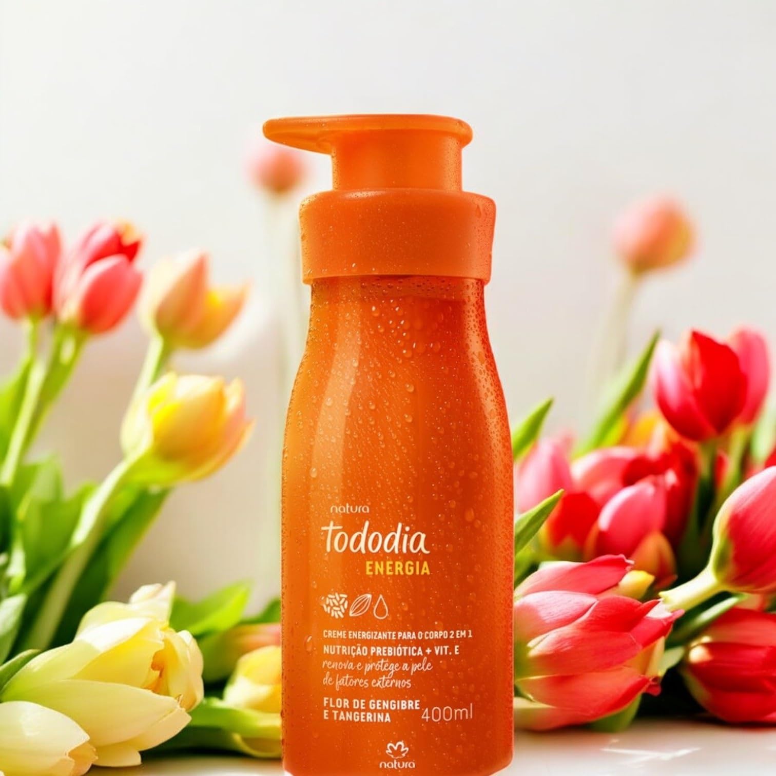 Creme Hidratante TodoDia Energia Flor de Gengibre e Tangerina