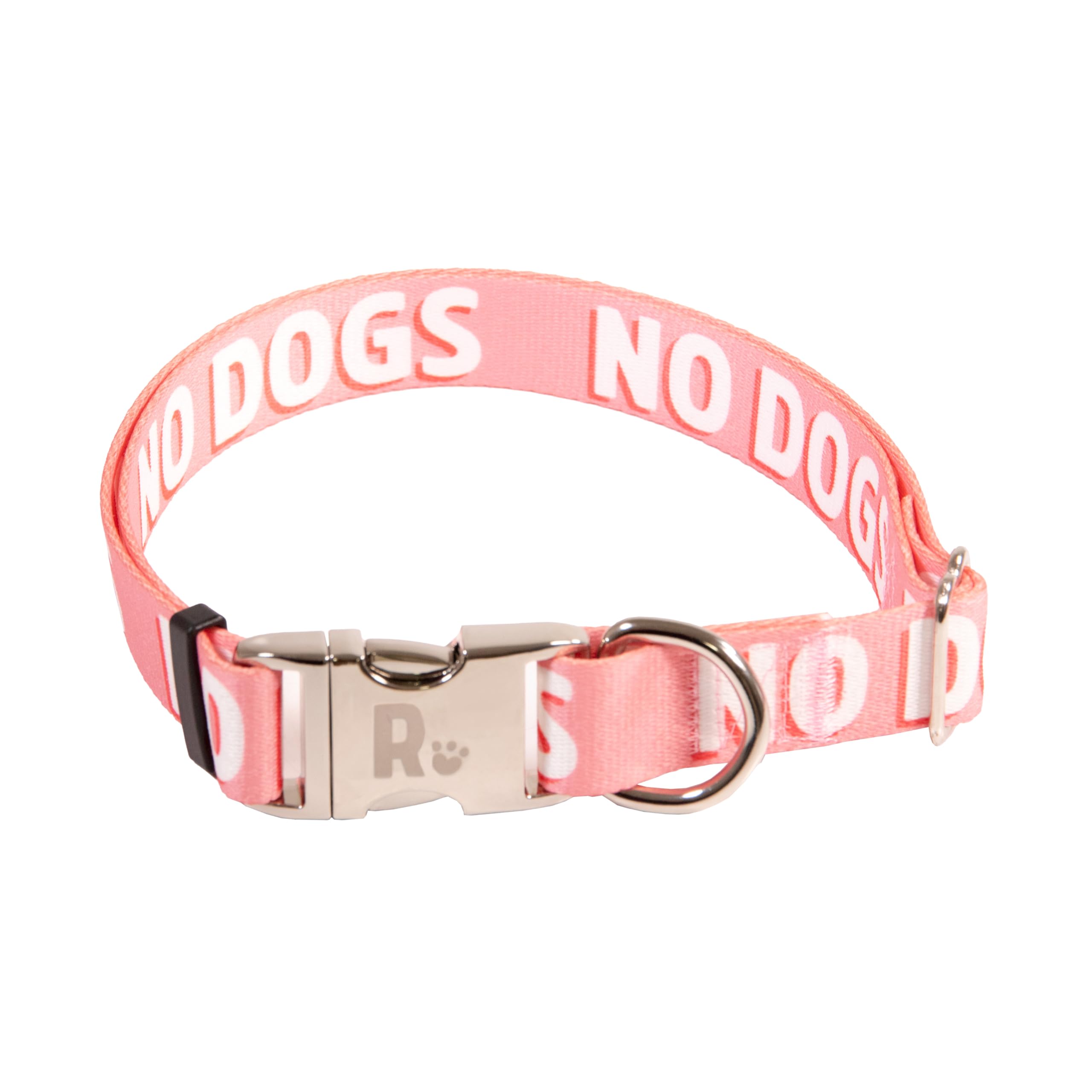 Rosewood No Dogs Alert Dog Collar - 18-28 Inch