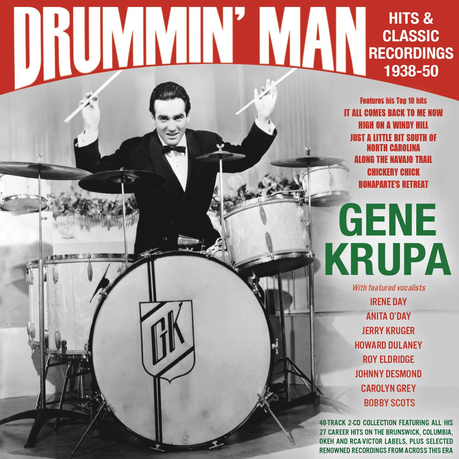 ジャズレコードセットGene Krupa /Drummer Man etc. Amazon.com: Drummin' Man: Hits & Classic Recordings 1938-50