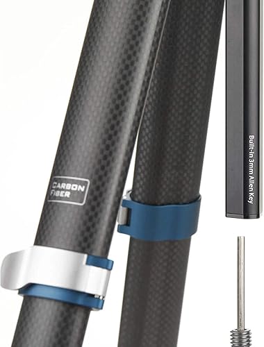 Vista 4 de Benro CyanBird - Kit de trípode de viaje de fibra de carbono con cabezal panorámico/inclinable 2 en 1 FS20PRO - 60 pulgadas máximo, 17 pulgadas