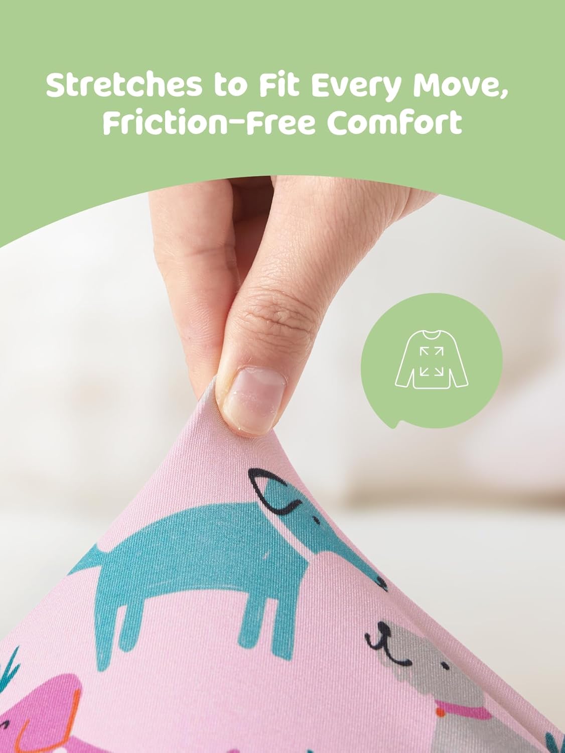 PATPAT Bamboo Viscose Pajama Sets for Toddler Boys & Girls Baby Kids, Ultra-soft Snug fit Pjs Sleepers for Birthday Holiday - Image 5