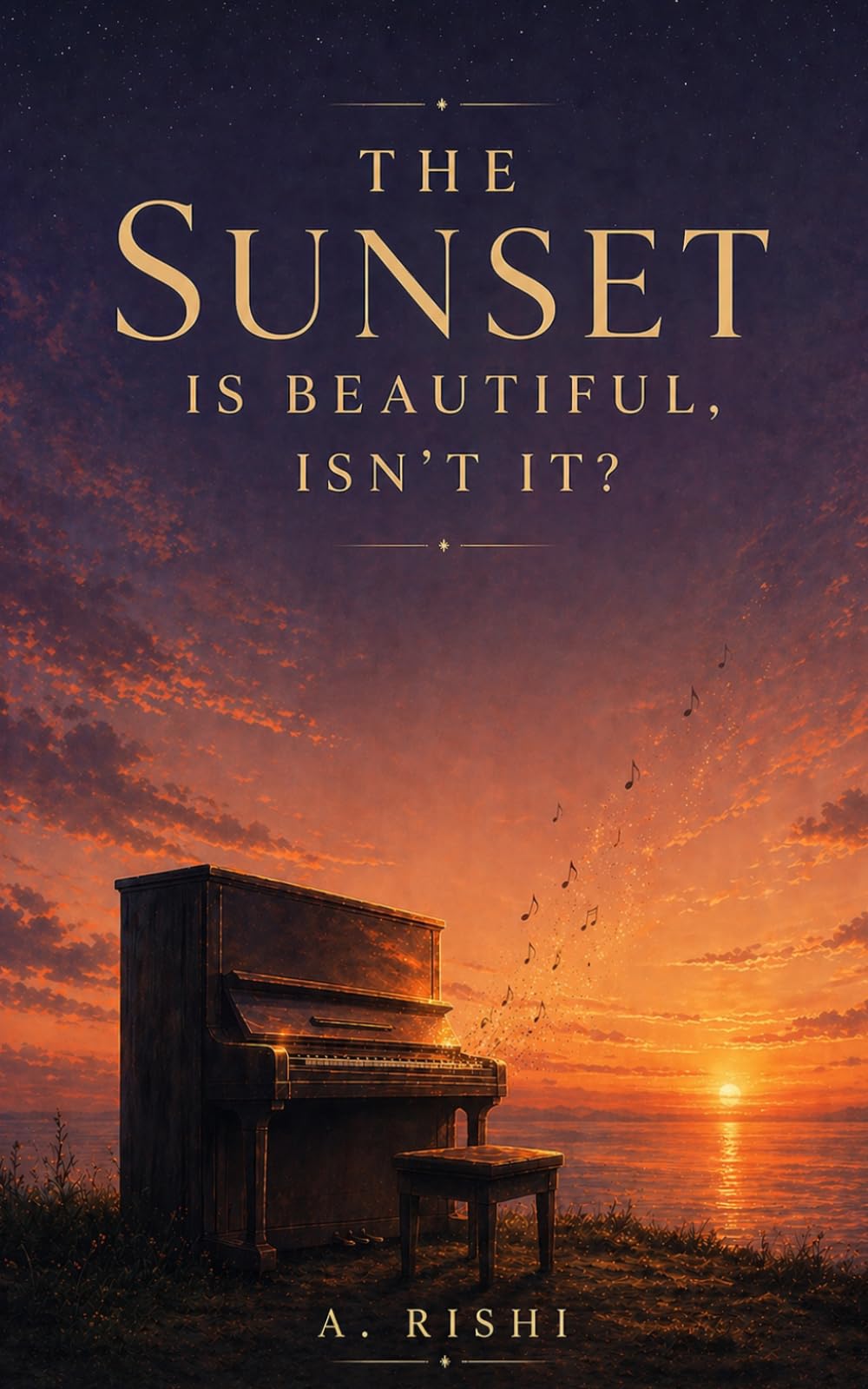 The sunset is beautiful, isn’t it?