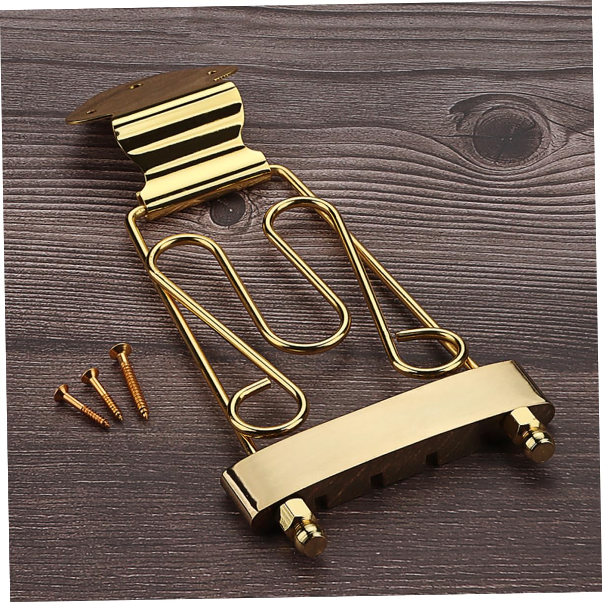 Toyvian 4 Corde Pontper Chitarra Lega per Strumenti Corde Accessorio Chic per Migliorare Del Suono e Facilità Installazione