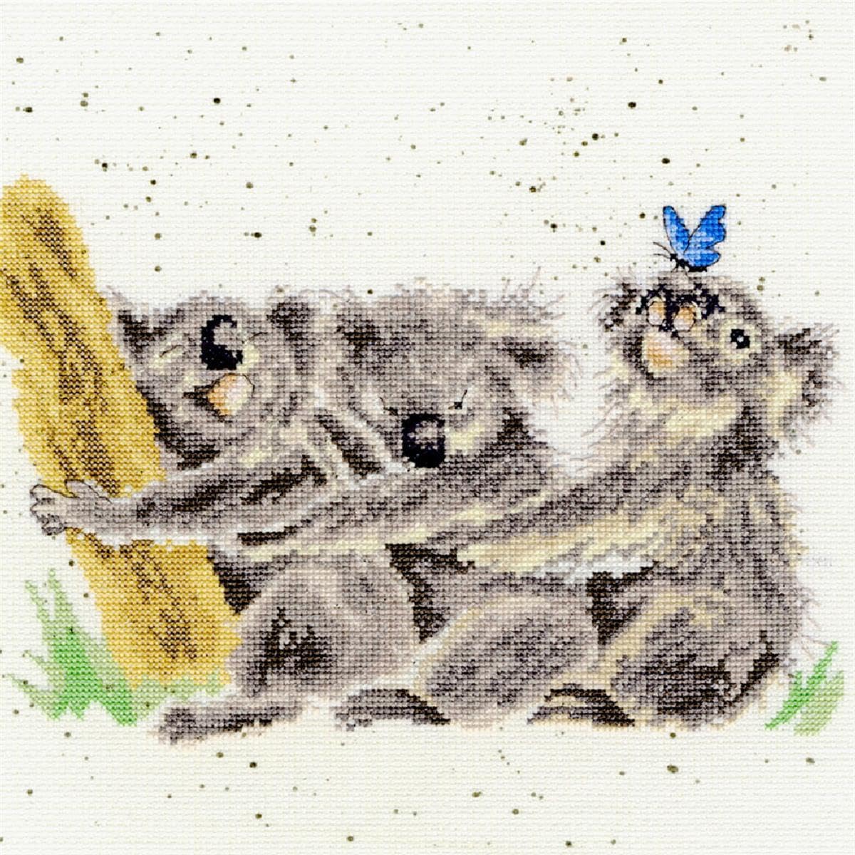 Bothy Threads Kreuzstich-Set Drei gleiche, 26x26cm, XHD20, Zählmuster