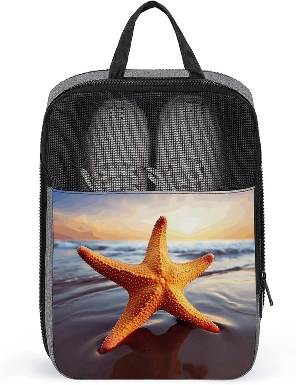Shoe Bag, Starfish Printed Shoe Bag,storage Hanging Shoe Bag,bath Towel Storage Bag