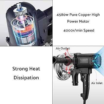 導入　ノアグロウMTS 電動 Amazon.co.jp: 電動壁削り機、4580 Wコンクリート研磨整平機