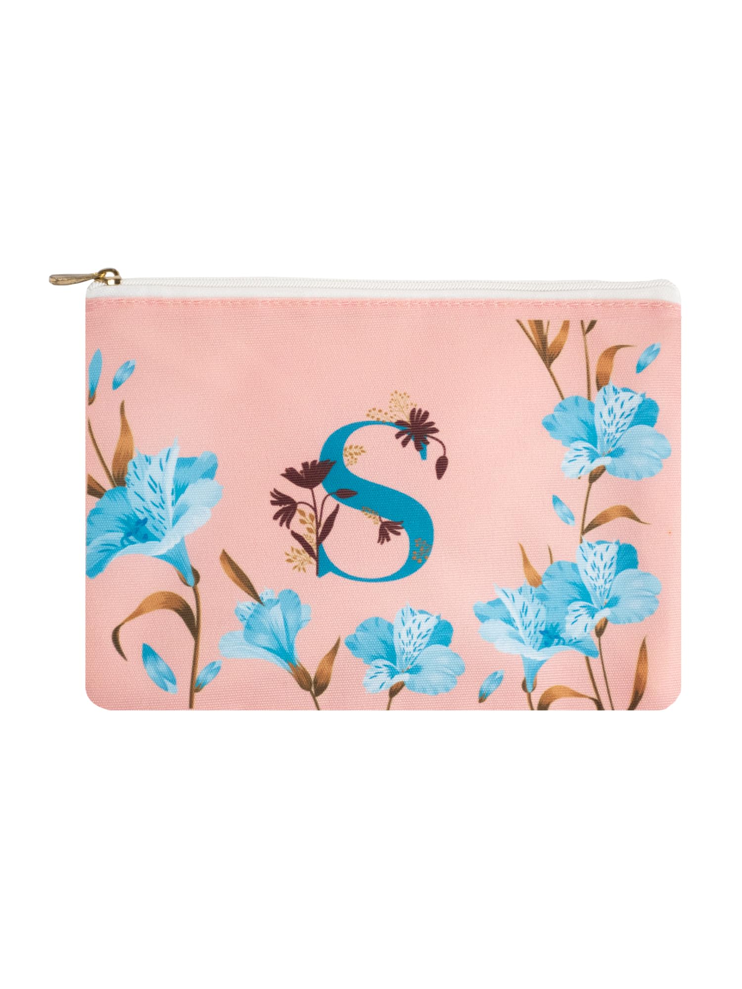 DOODLE Multifunctional Cosmetic Pouch|Pouch for Girls|Makeup Organizer|Toiletry Bag|Perfect for Daily Use, Vacation, Business Trip - (Monogram - S)-image-27