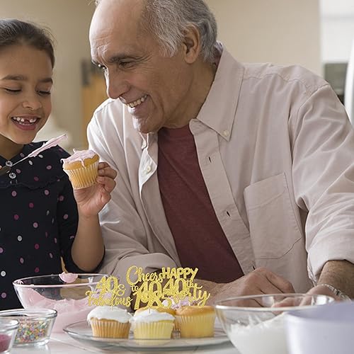 Miniatura 229 de Rsstarxi Paquete de 30 adornos para cupcakes de 15 cumpleaños con purpurina Mis Membrillo 15 desde 2010 Feliz 15º Cupcake Toppers Quince Cheers to