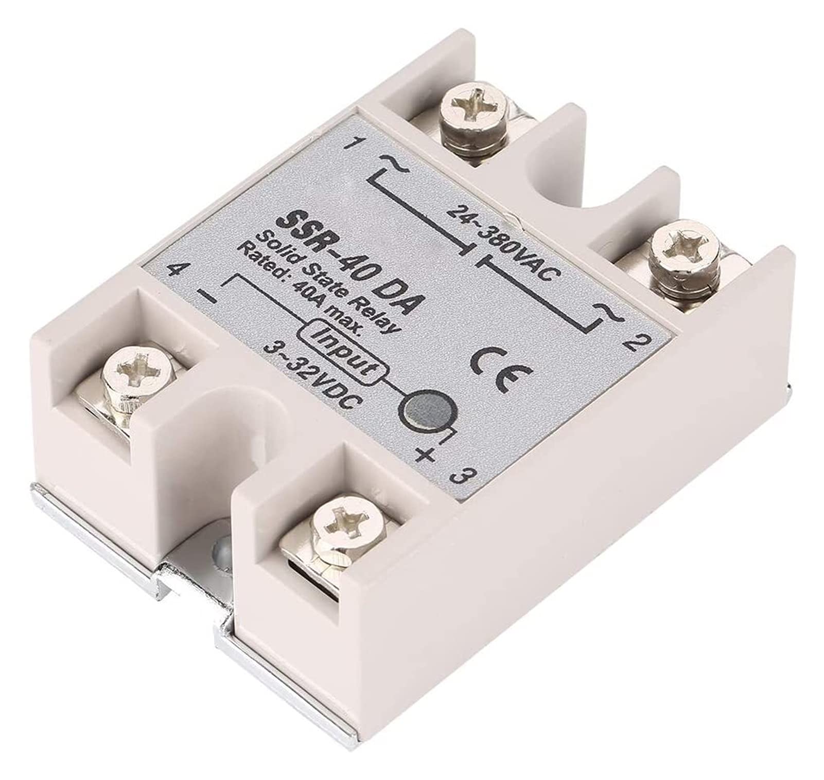 Relé SSR SSR-10DA SSR-25DA SSR-40DA 10A 25A 40A Módulo de estado sólido 3-32V Entrada DC 24-380V CA Relés de salida (SSR-25DA)