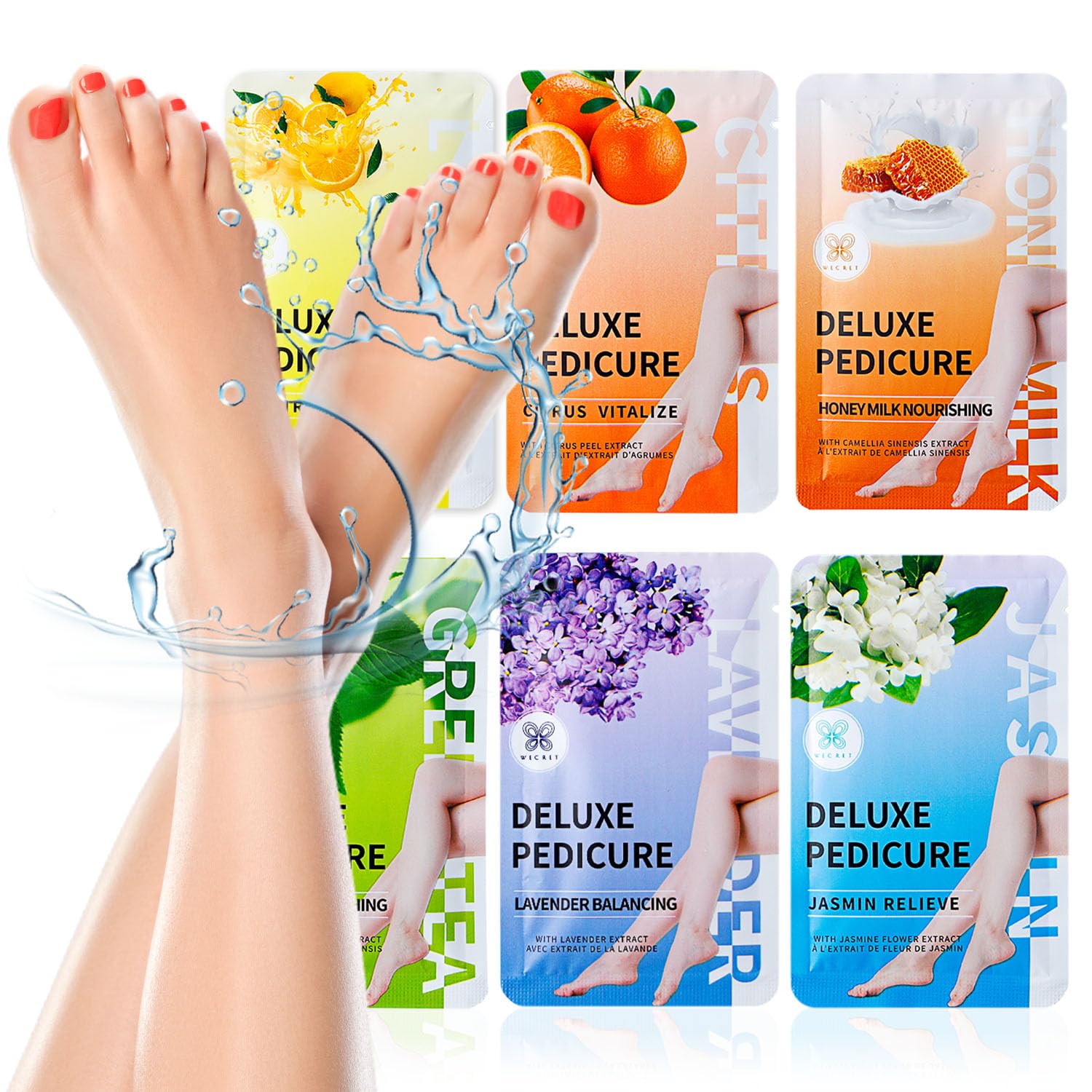 Epsom Salt Foot Soak for Odor, Calluses & Discolored Nails 6 Scents