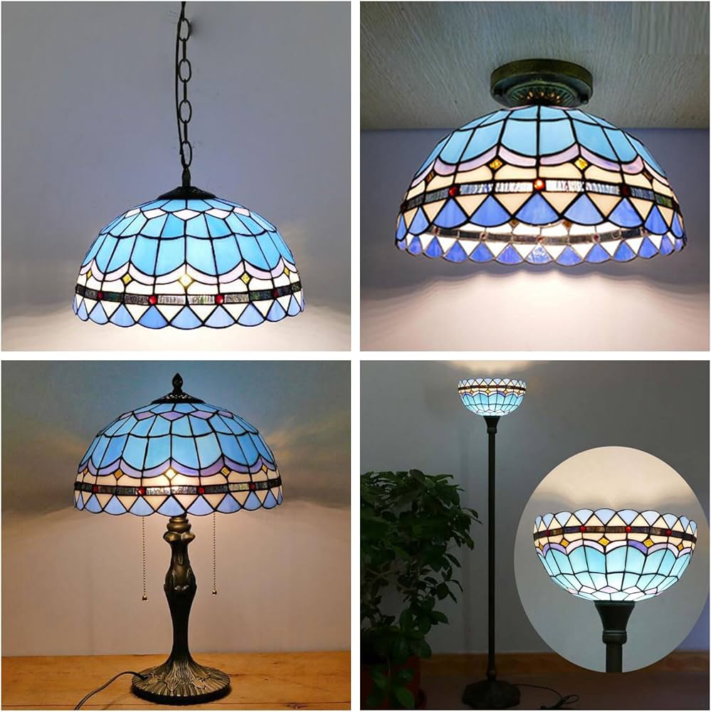 c【 美品 】高さ58㎝ ティファニー 鳥 花柄 大型ガラスシェードランプ c【 美品 】高さ58㎝ ティファニー 鳥 花柄 大型ガラスシェード