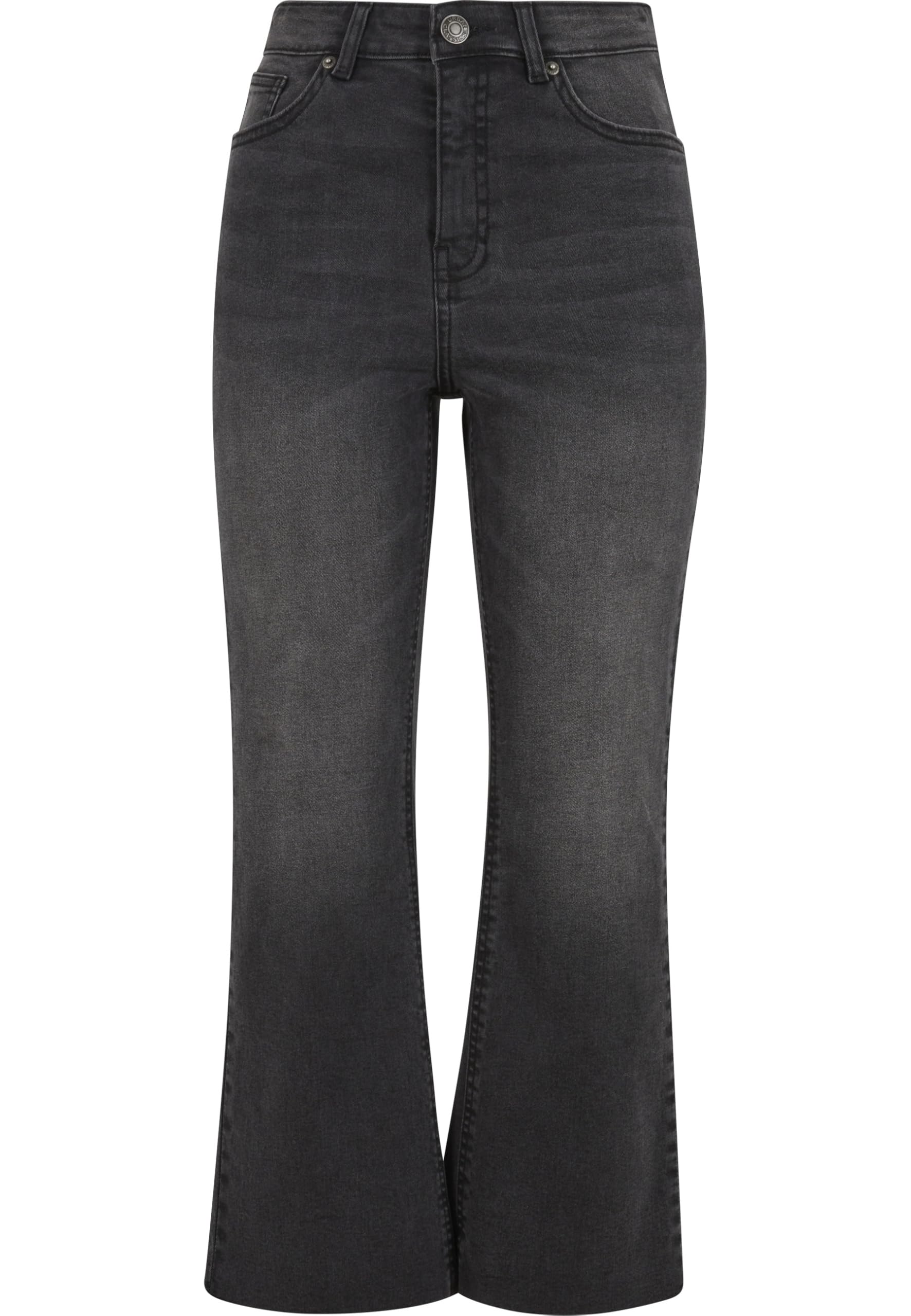 Urban Classics Ladies Cropped Flared Denim Pants