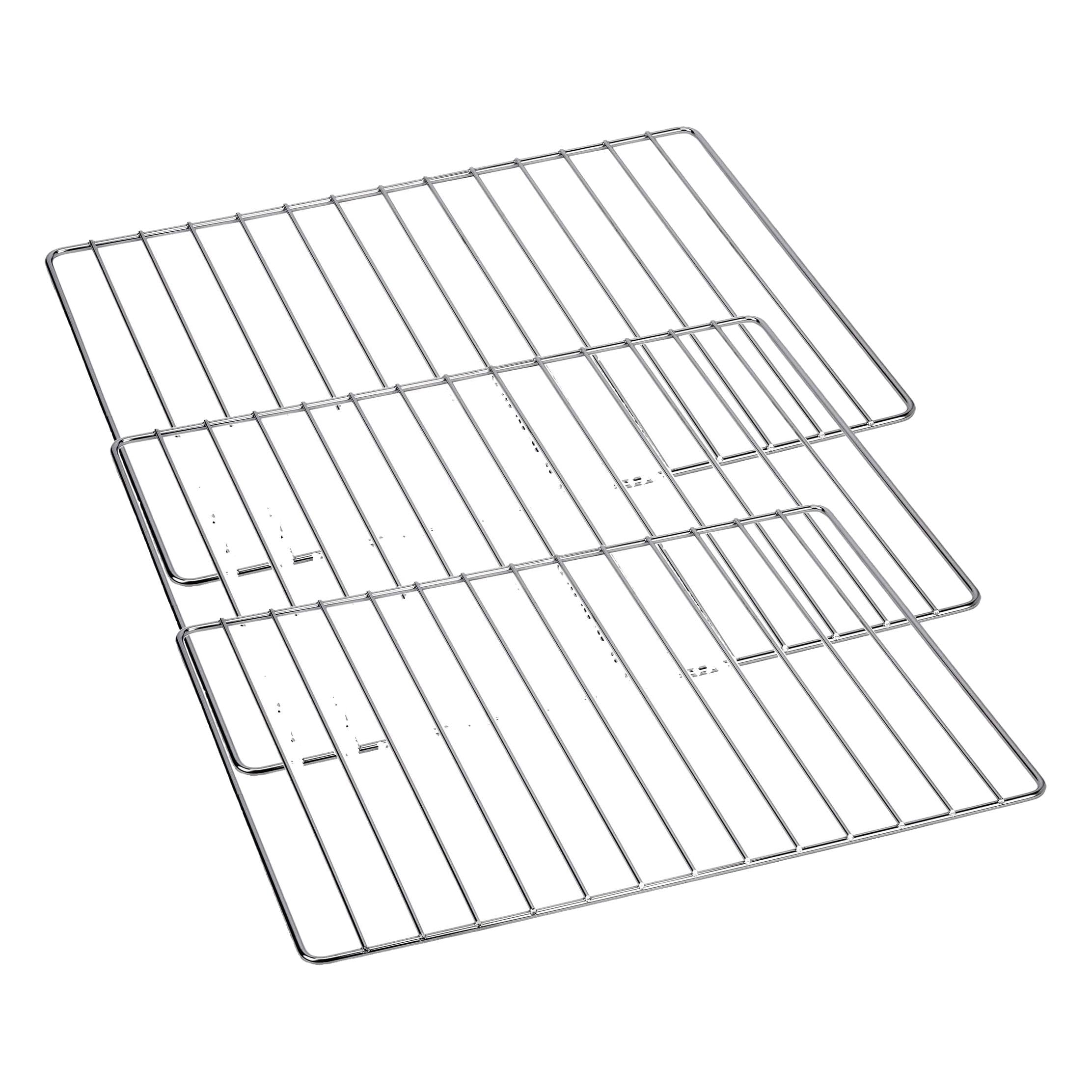 Sauvic 02555 Chrome Oven Rack, 43.5 x 34 cm, Silver (Pack of 3)