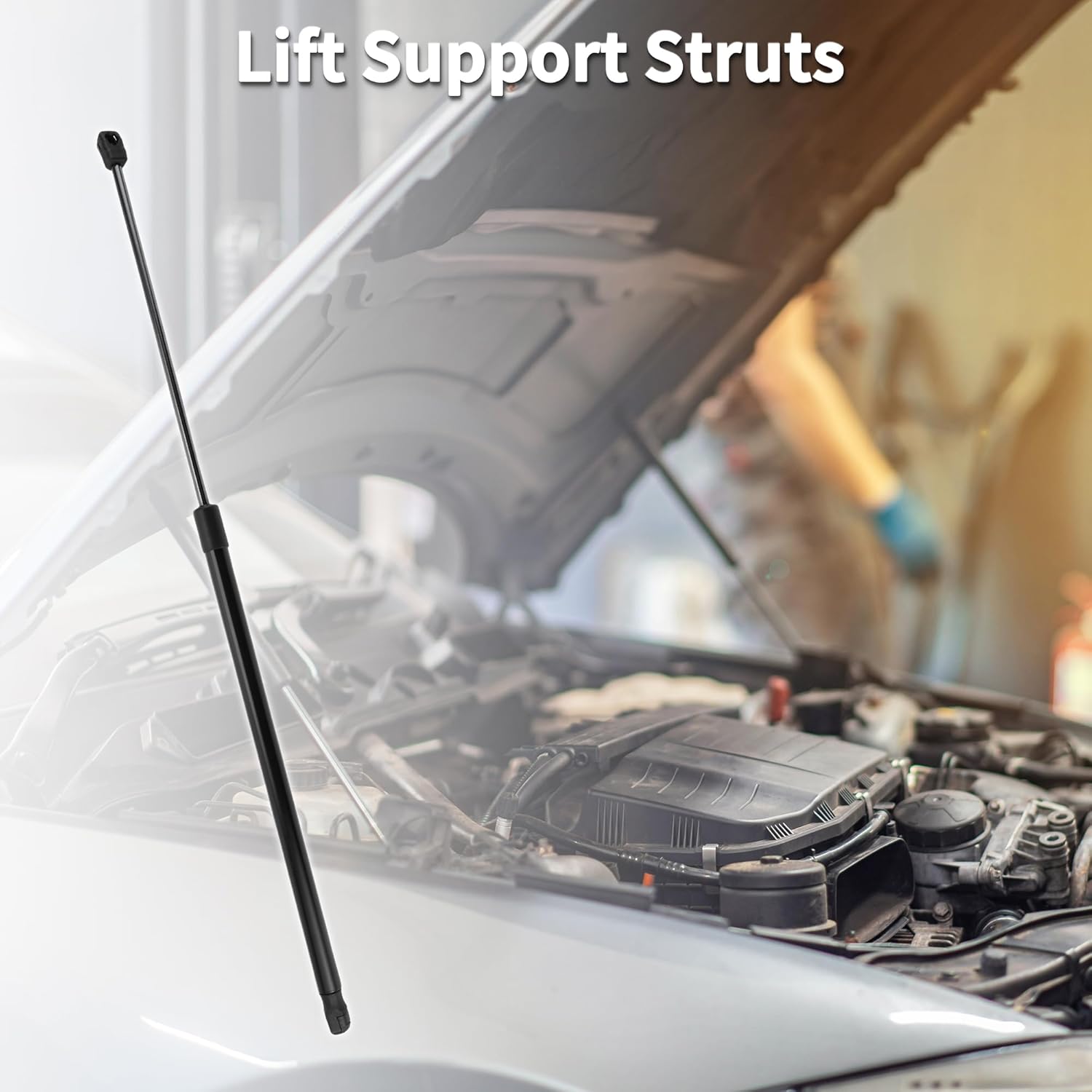 SG123003 Lift Supports Struts for Subaru Forester 2014-2018 Front Hood Gas Spring Black 1PCS