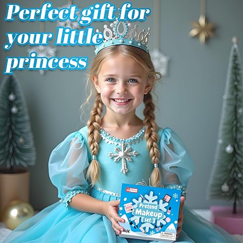 Miniatura 8 de Kit de maquillaje de simulación para niños pequeños de 3 a 5 años, juego de maquillaje para niñas de 3 a 4 a 6 años, juguetes de maquillaje falsos