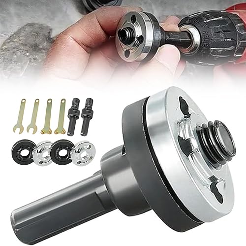 Amoladora angular de taladro eléctrico, juego de varillas de conexión, accesorios de eje de cortador giratorio ajustable multifuncional, adaptador