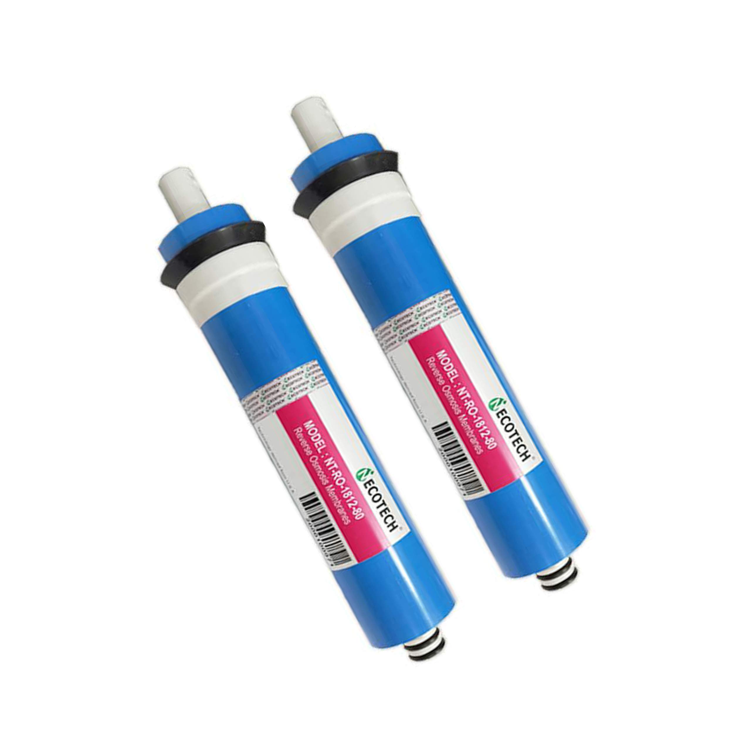 Necotech 80 GPD RO Membrane (2 Pieces) for Water Purifiers – Compatible with All Brands (Works Up to 2000 TDS)