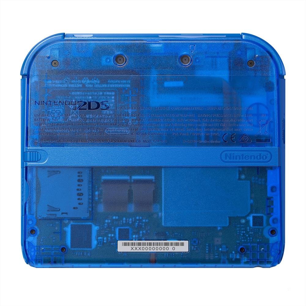 Console Nintendo 2DS - transparente bleu + Pokémon Saphir Alpha