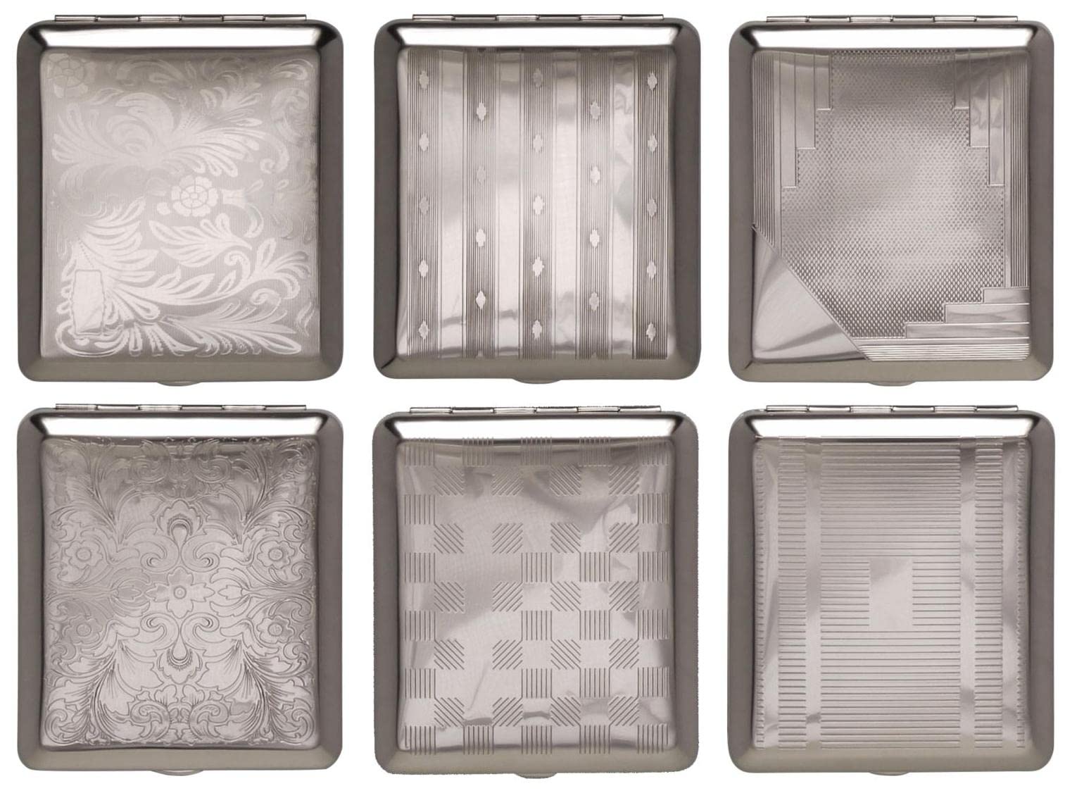 Vom Hofe Cigarette Case 16 Sizes King Size Chrome Metal Double Sided  Elastic Band Made in Germany 6 Models : Amazon.com.be: Health & Personal  Care