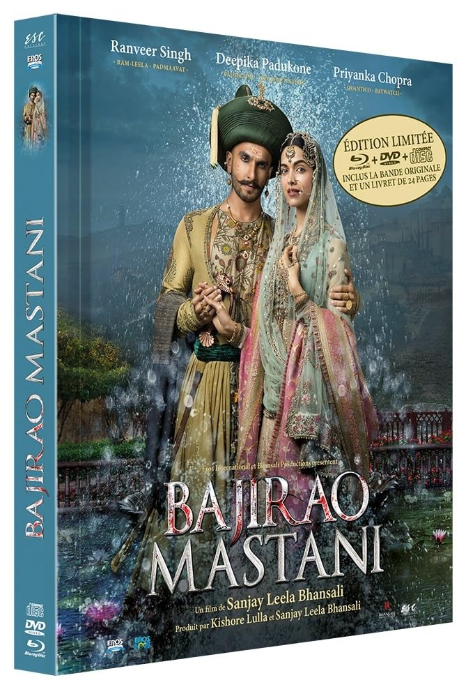 Bajirao Mastani Blu-ray edición coleccionista con fotografía cinematográfica premium