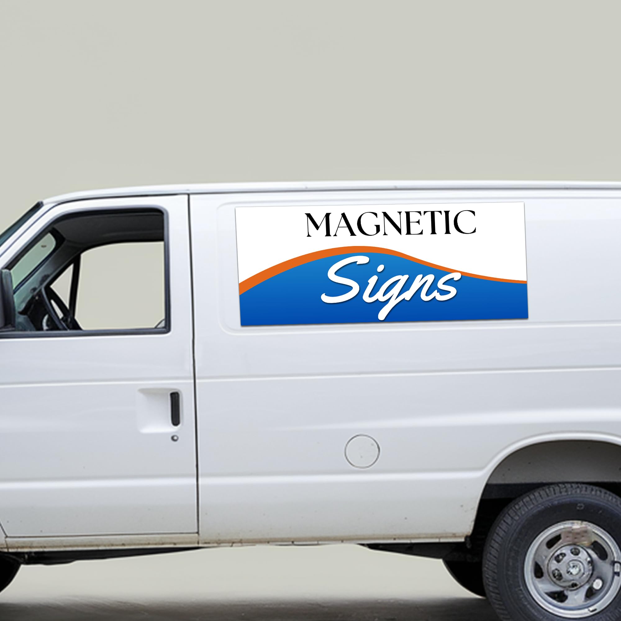 2 Pack (Custom Size) Extra Large Custom Car Magnets for Businesses – Big Size Magnetic Signs for Vans, Trucks, and Dumpsters. Personalized Business