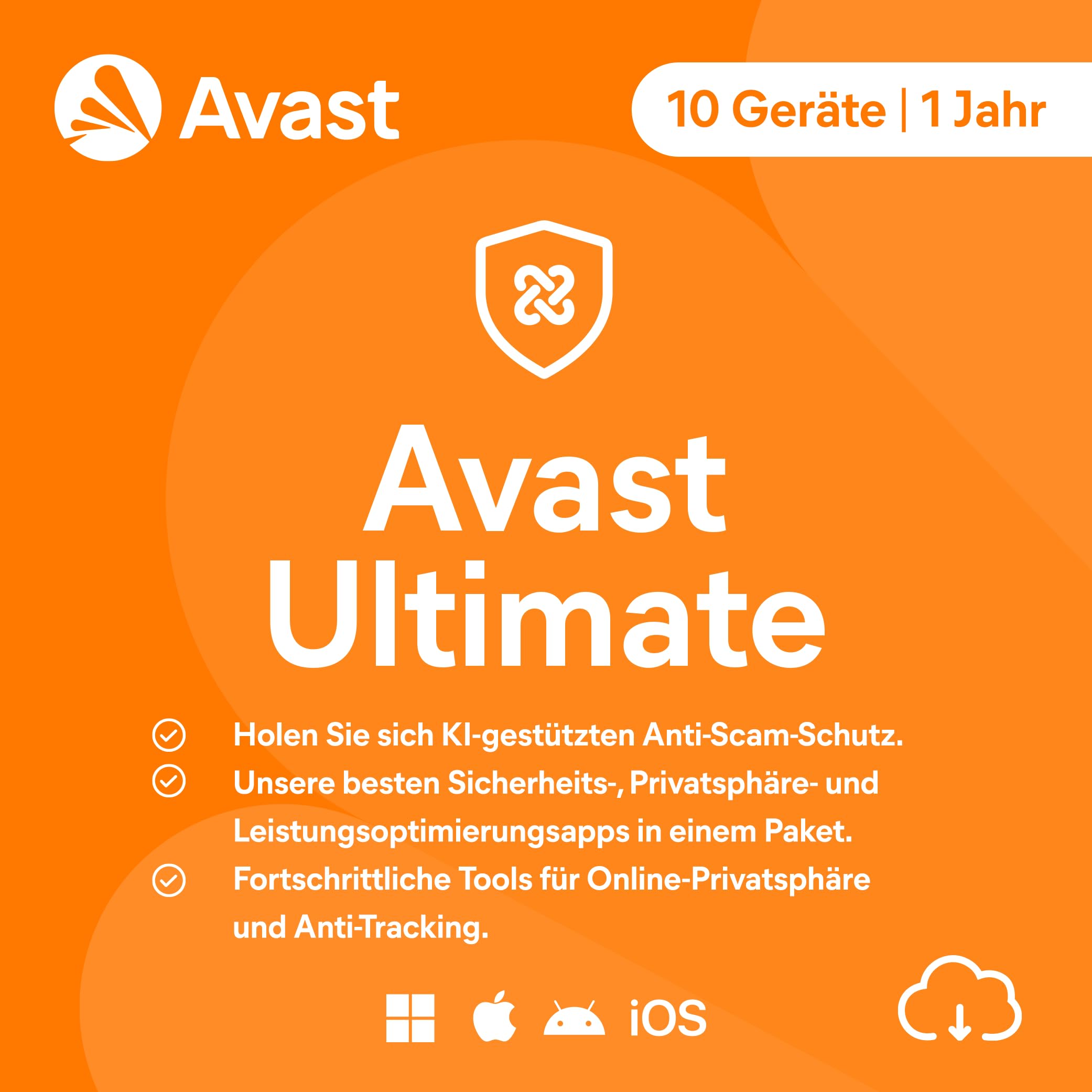 Avast Ultimate 2026 | 10 Geräte | 1 Jahr | Aktivierungscode per Email