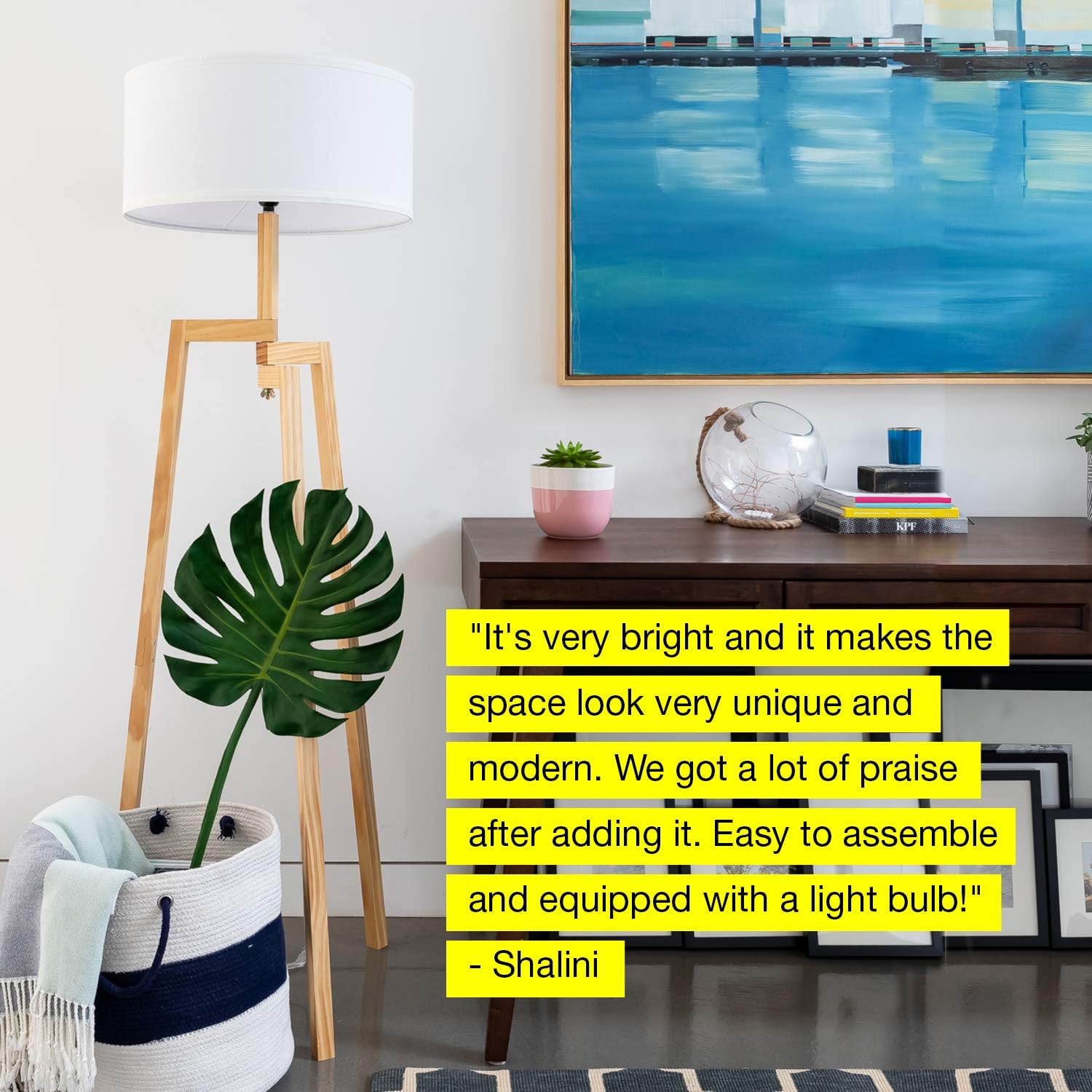 80% Off Discount Brightech New Mia LED Tripod Floor Lamp– Modern Design Wood Mid Century Modern Light for Contemporary Living Rooms- Rustic, Tall Standing Lamp for Bedroom, Office- White Shade Get Discount Offer Brightech New Mia LED Tripod Floor Lamp– Modern Design Wood Mid Century Modern Light for Contemporary Living Rooms- Rustic, Tall Standing Lamp for Bedroom, Office- White Shade