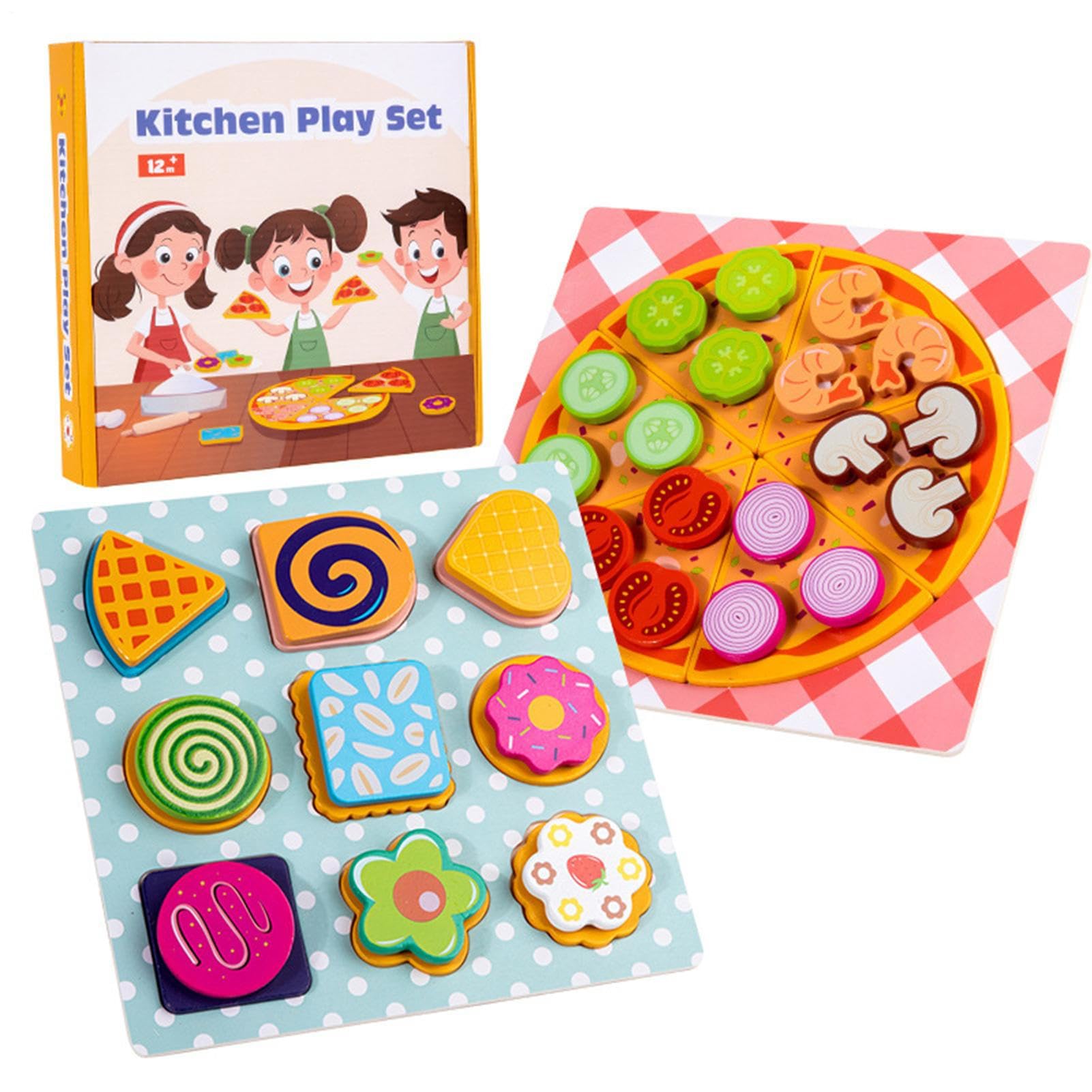 Jeu de tri de forme pizza pour activités de maternelle - 8