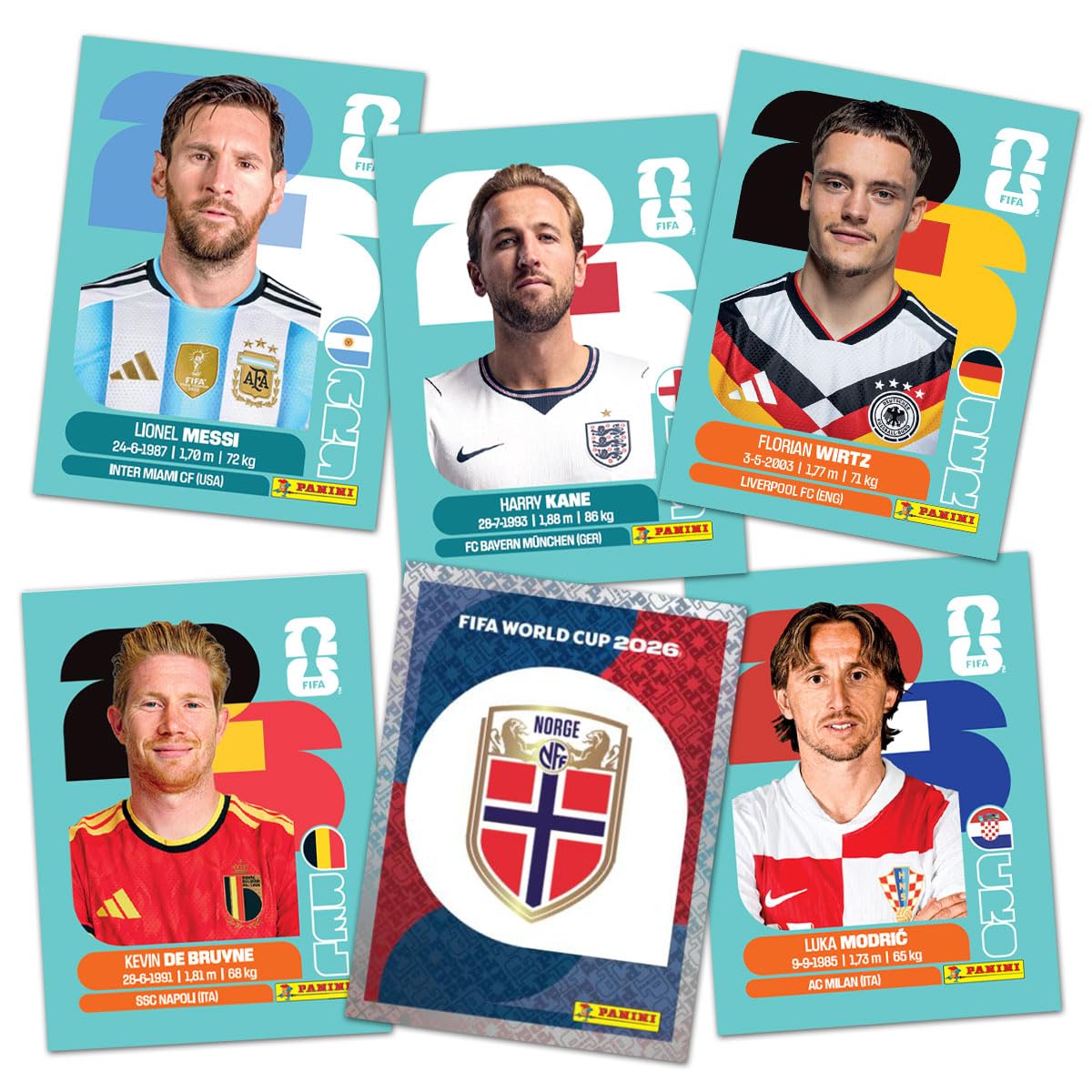 Panini - Oficjalna kolekcja naklejek FIFA World Cup 2026™ (pudełko z 100 torebkami)