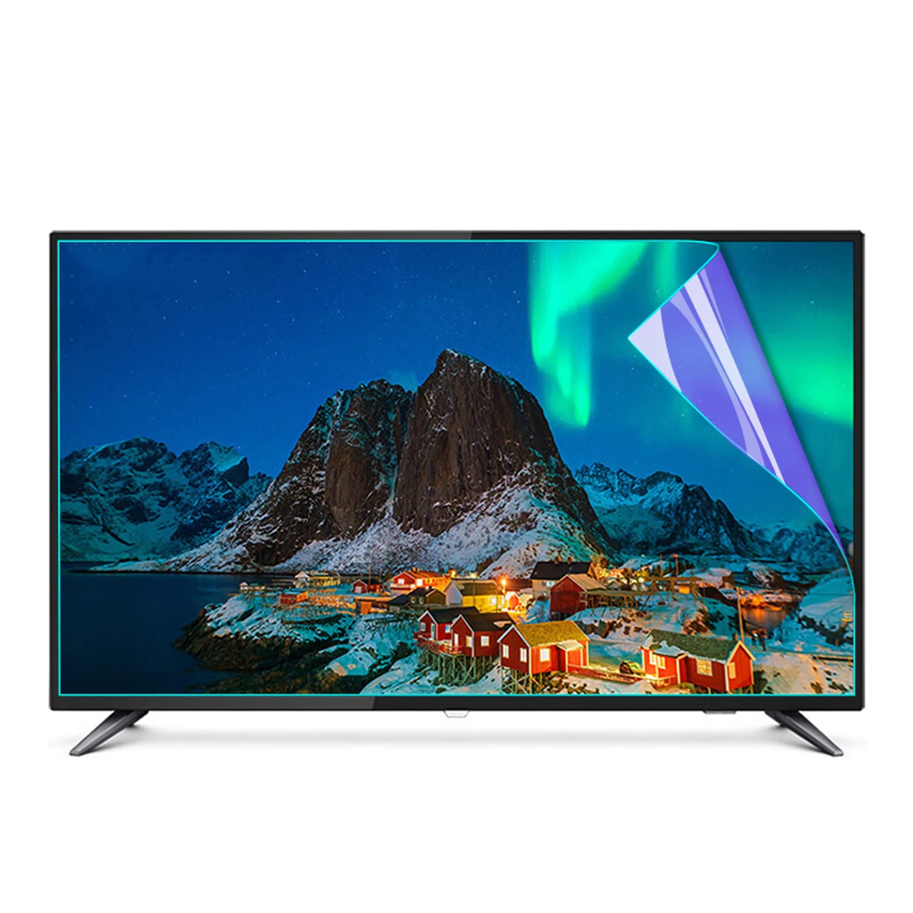 Osłona ekranu telewizora dla 32-75 cali Matowy filtr ekranu Anti Glare Screen Screen Anti-Blue Light Protector Film Ochrona oczu Akcesoria TV 40"/W875×H483mm
