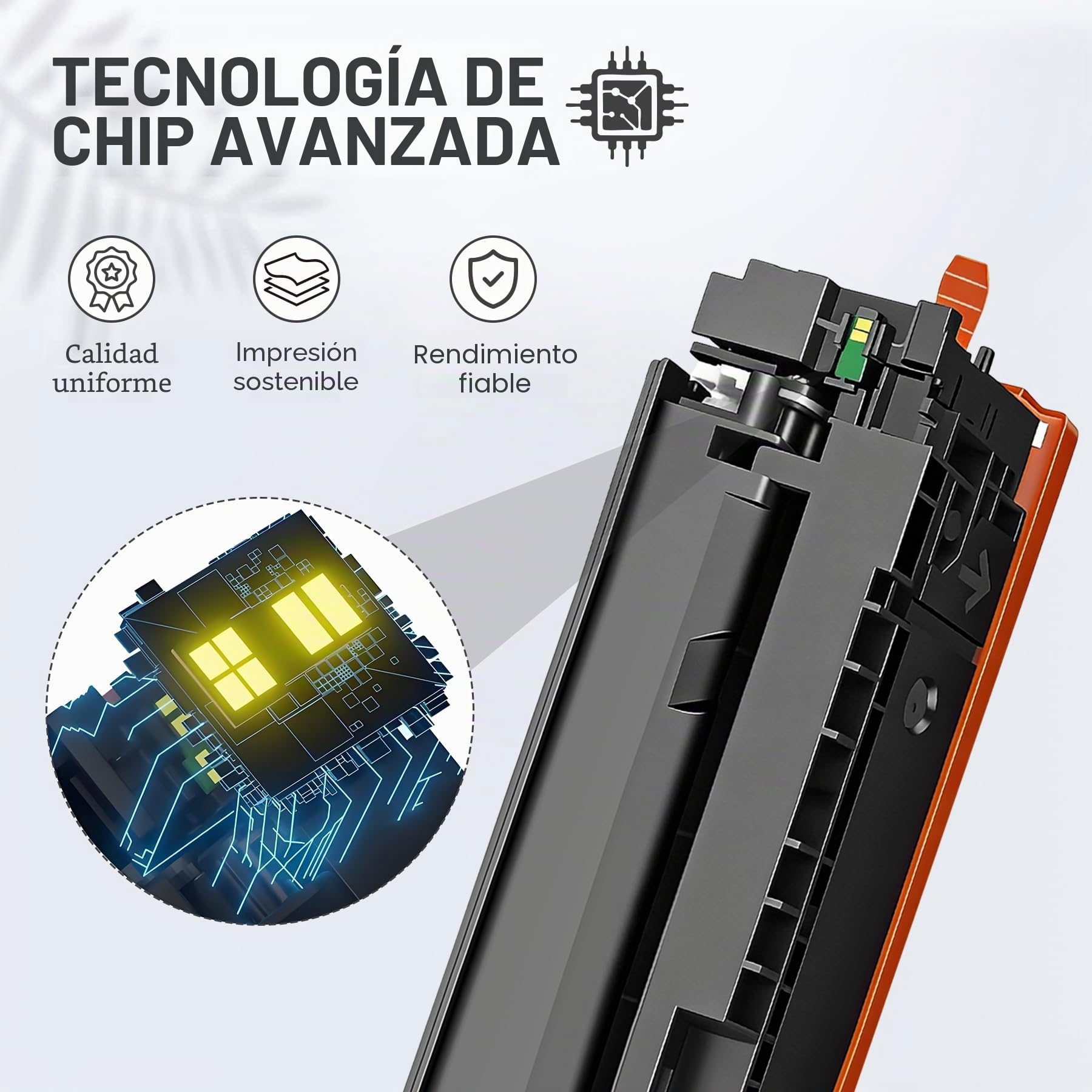 SavFnito 203X Tóner de Repuesto para Cartuchos de tóner HP CF540X CF540A 203X 203A compatibles con HP Color LaserJet Pro MFP M281fdw M254nw M281fdn M281cdw M254dw M254dn M280nw M281 M254 (4 Unidades)