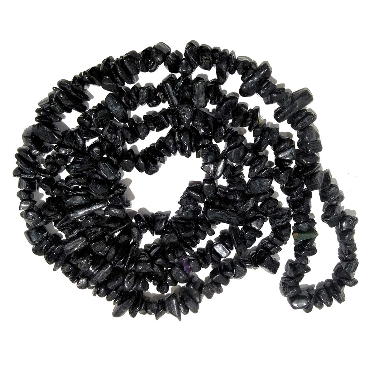 Reiki Crystal Products Black Tourmaline Mala Necklace Natural Crystal Stone Chip Bead Mala for Reiki Healing and Crystal Healing Stone (Color : Black) (B0190G176U) Amazon Price History, Amazon Price Tracker
