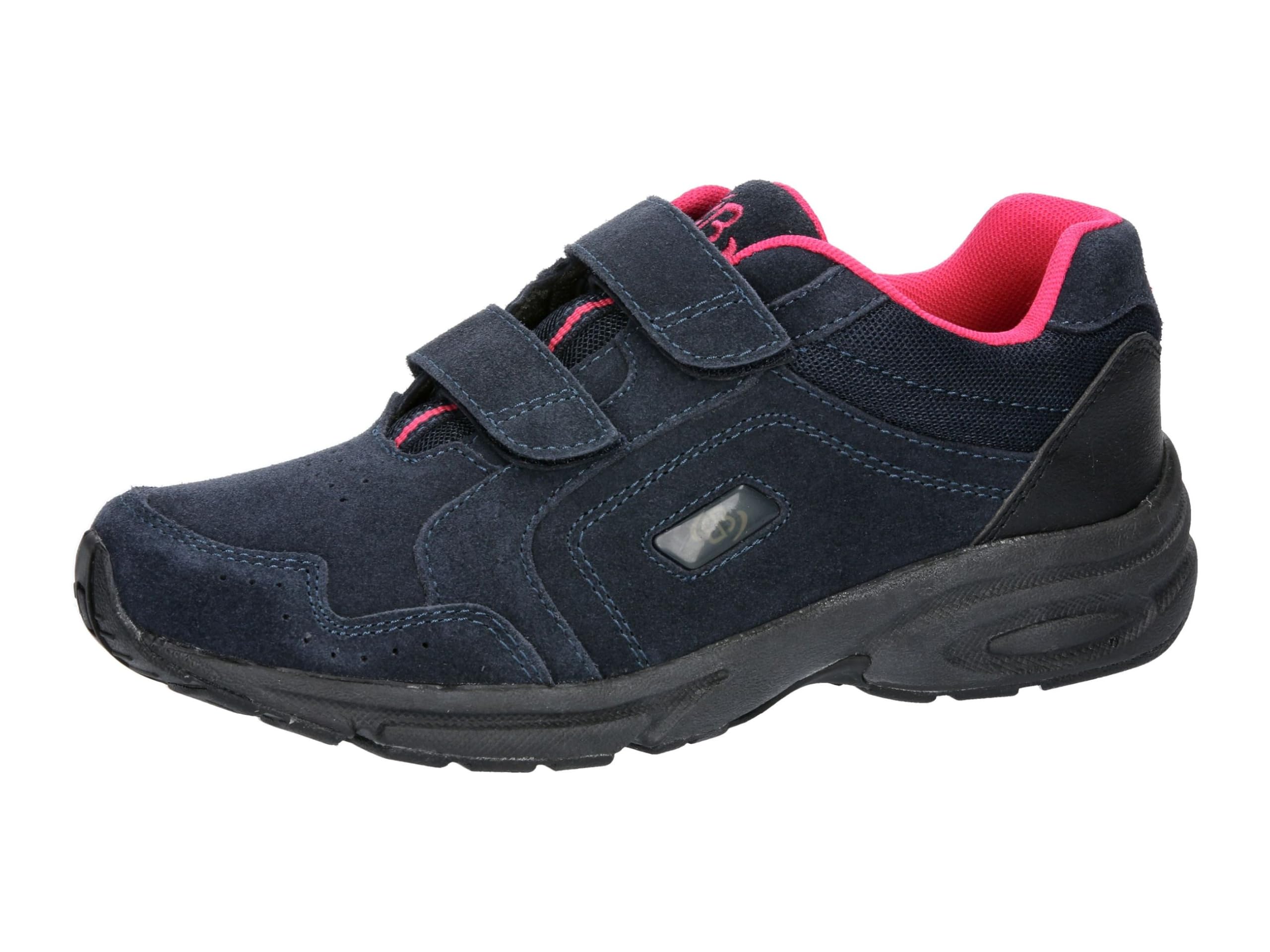 Brütting Women's Circle V Walking Shoe, Navy/Pink, 37 EU, Navy Pink, 5 UK