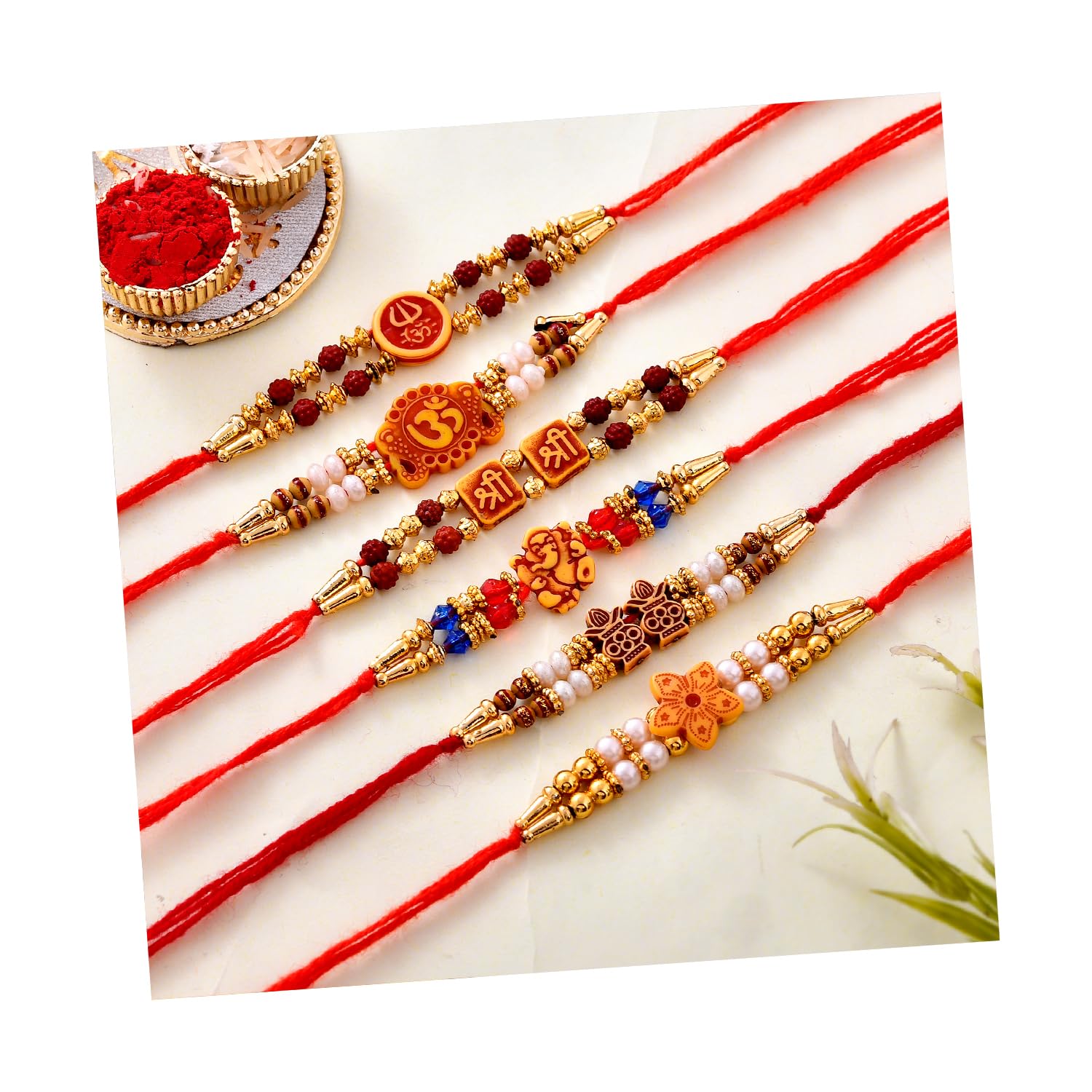 Rakhi Combo of 6 Rakhi Set for Brother Bhai Bhabhi Kids with Best Wishes Greeting Card, Rakhi Set of 6 (B097QCMXT1) Amazon Price History, Amazon Price Tracker