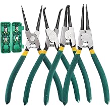 Covzoe Circlip Pliers, 4 Pcs Snap Ring Pliers Set with Storage Case, 7"