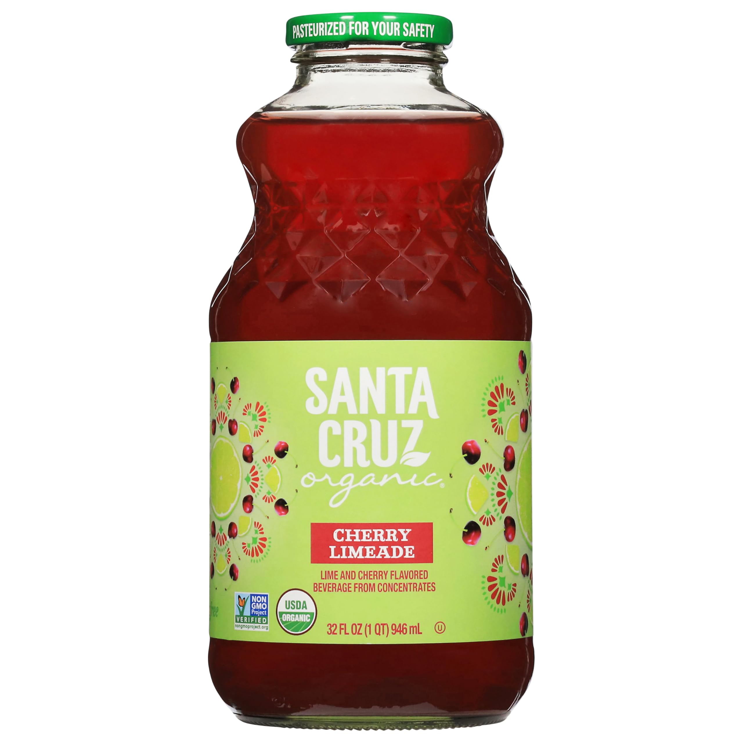 Santa Cruz, Organic Cherry Limeade, 32 Fl Oz