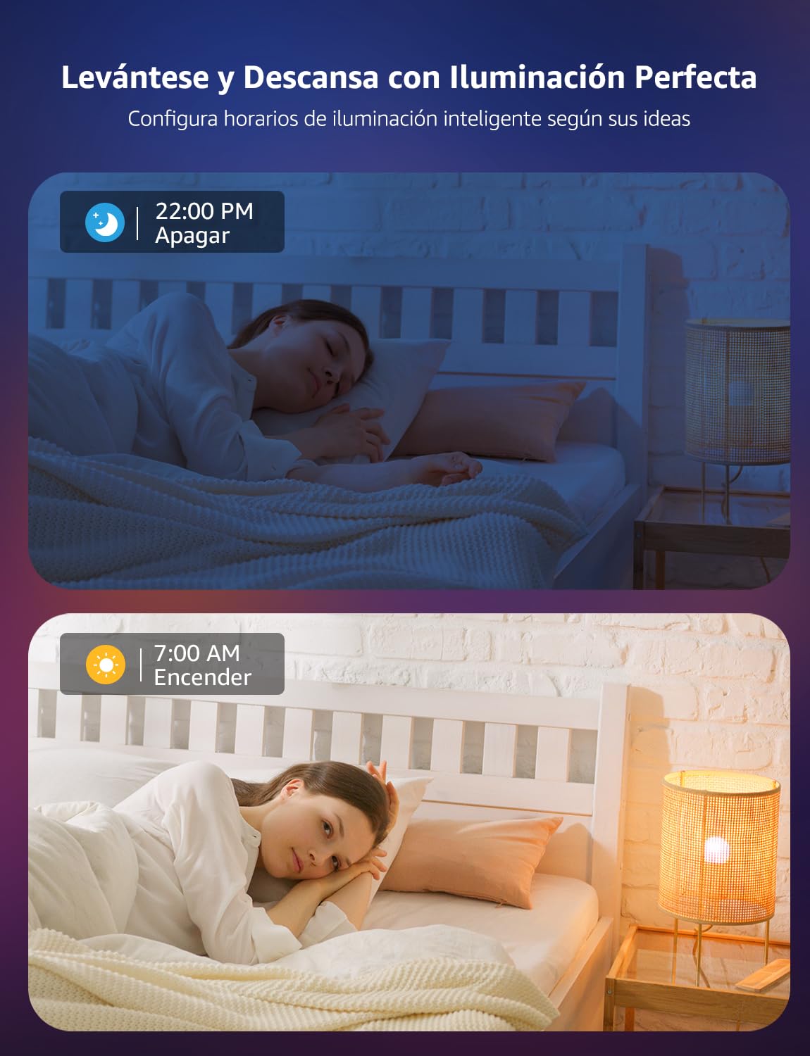 Lepro BP1 AI Bombilla LED E14, G45 Bombilla Inteligente Alexa RGB+CCT Regulable 4.9W 470LM, Diseñador de Iluminación AI Personalizado Wi-Fi Control de Voz y Sync de Música, Funciona con Google, 2Pcs