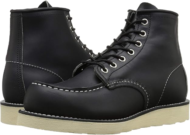 red wing moc toe blue