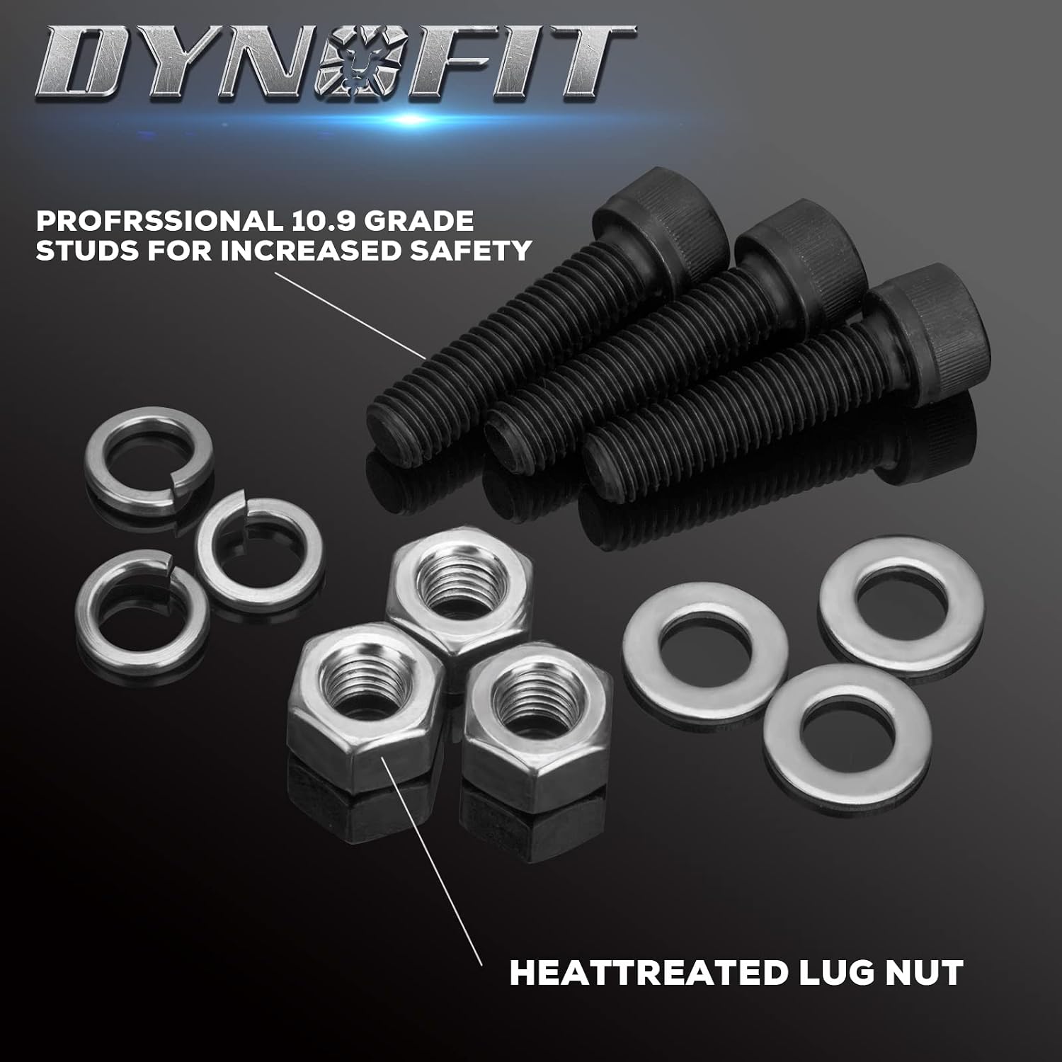 Dynofit 2" Leveling Kit Compatible with 2009-2021 F-150 4x4 4x2, 2 inch Raise F-150 Strut Spacers 4WD 2WD(Black)