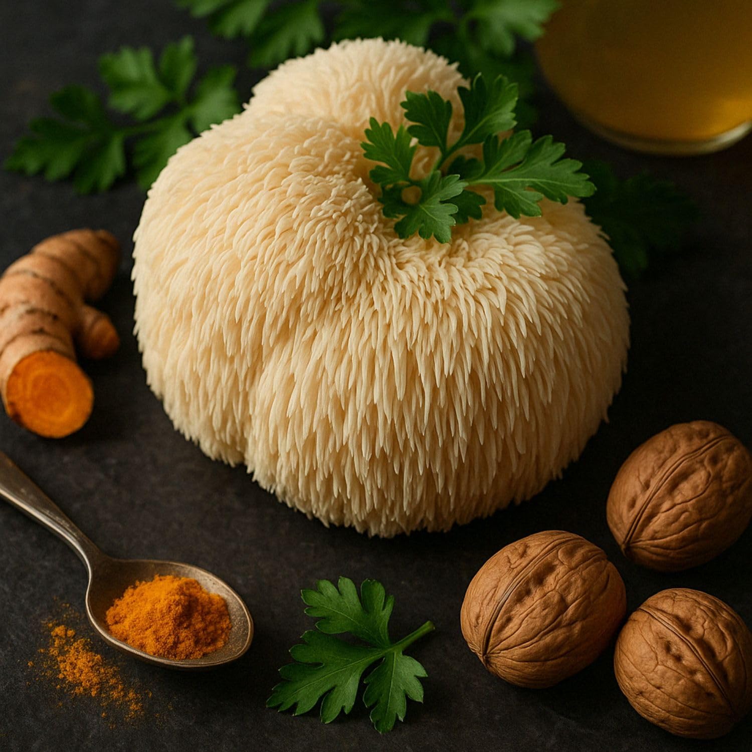 Hawlik Pilzbrut Kit de culture de champignons pour Lion's Mane/Hericium erinaceus - Culture de champignons bio pour une culture facile à la maison - Kit de culture de champignons à épines de hérisson