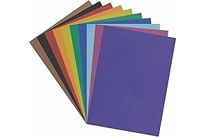 Pacon Corp 4-Ply Railroad Board In Ten Assorted Colors, 28 X 22