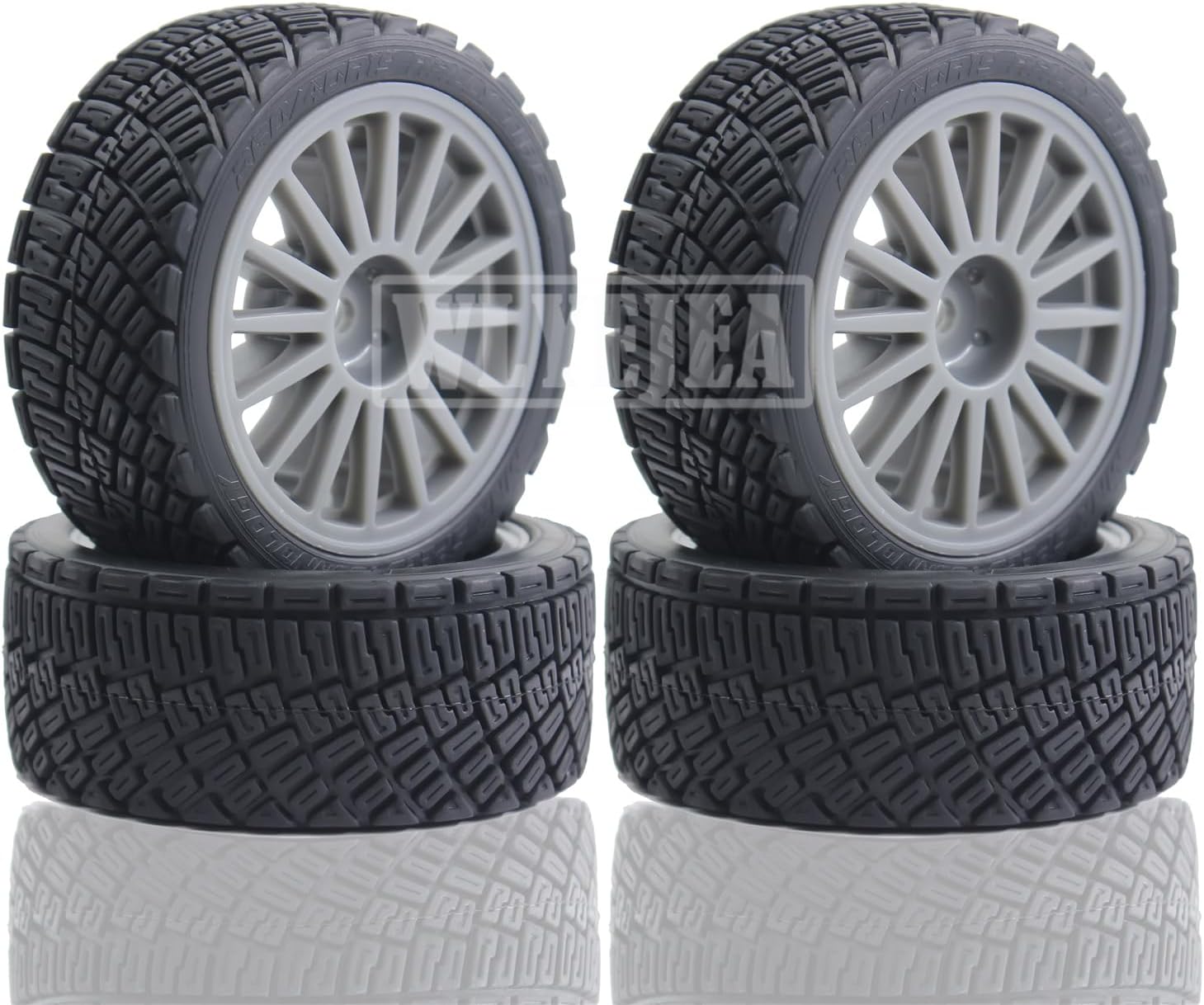 67mm RC On-Road Tires 4PCS 12mm Hex RC Wheel and Tires w/Foam Inserts Plastic Hub Suitable for 1/10 On-Road Car Tamiya TT02 Traxxas HSP HPI Kyosho