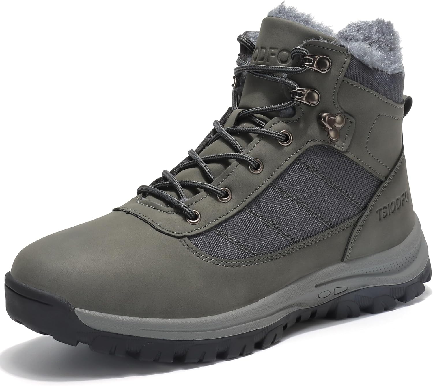 SKDOIUL Men's Winter Outdoor Snow Boots Shoes