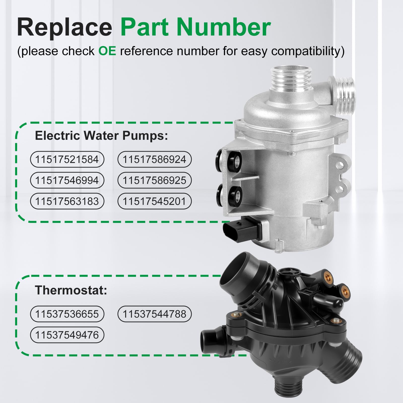 Amazon.com: 11517586925 Electric Engine Water Pump Coolant and