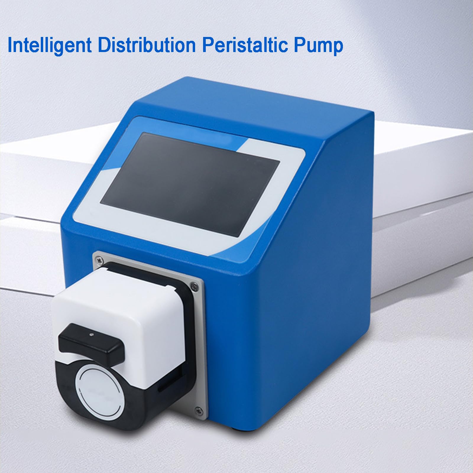 Bomba peristáltica, bomba dosificadora de líquido de alto flujo 0.006-138ml/min, motor paso a paso de 24 V, velocidad variable 10-300 RPM, pantalla LED, ideal para laboratorio y acuario