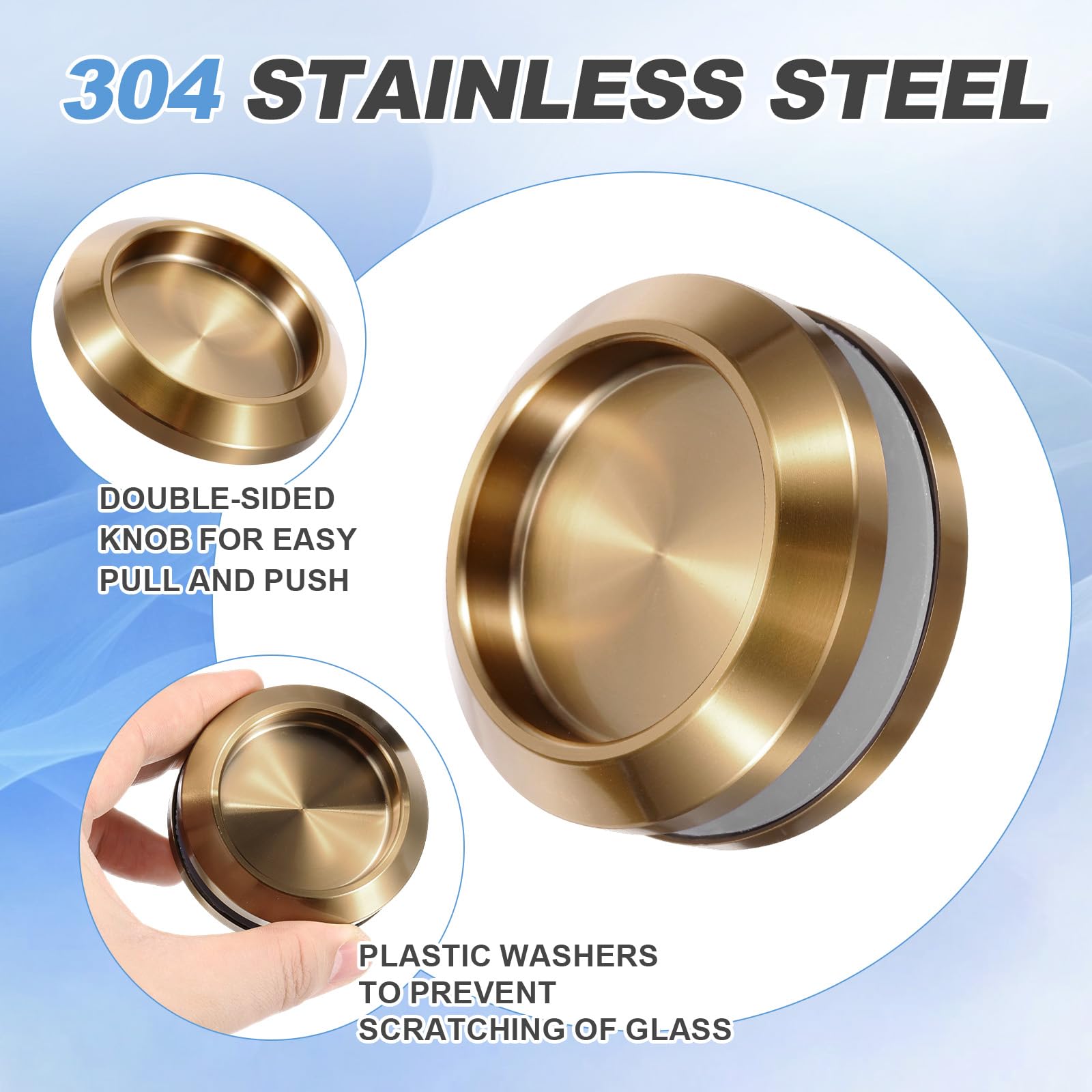 PATIKIL Round Sliding Glass Door Handle - Image 3