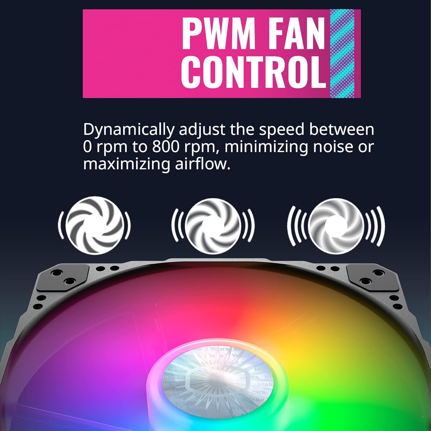 SickleFlow 200 ARGB ケースファン 2個セット 200mm Amazon.com