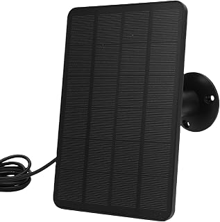 Solar Panel for Ring Doorbell, 10W Solar Panel Camera Charger Compatible with Ring Battery Video Doorbell 2/3/3+/4+, for Nest (CSP4W-O-B)