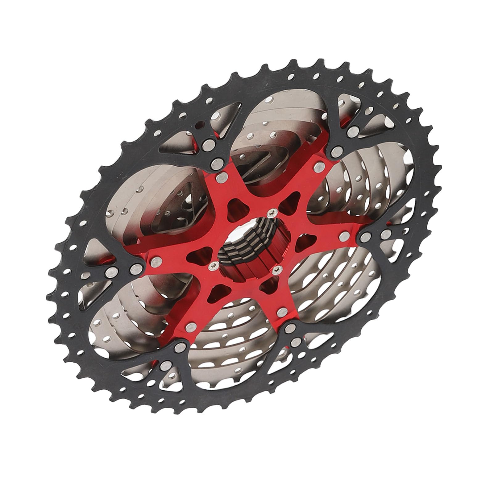 10-biegowa Kaseta Rowerowa ze Stopu Aluminium, Bezgłośna Konstrukcja do Roweru Elektrycznego 12-46T z Płynnym Obrotem