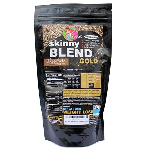 Skinny Jane Skinny Blend Gold! | Best Tasting Protein Shake for Women | Delicious Smoothie | Weight Loss | Low Carb Diet Supplement | Weight Control (15 Servings, Chocolate)